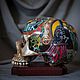 Steampunk skull. Скульптуры. Nelly Ertceva. Интернет-магазин Ярмарка Мастеров.  Фото №2