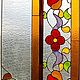 Summer lll. Interior stained glass Tiffany. Stained glass. Glass Flowers. My Livemaster. Фото №5