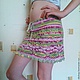 Летняя пляжная юбка с цветком. Платья. Связанные с одной целью. Интернет-магазин Ярмарка Мастеров.  Фото №2