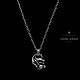 Винтаж: Серебряное ожерелье с кулоном GEORG JENSEN «Тюльпаны». Дания, Колье винтажные, Москва,  Фото №1