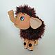 Baby Mammoth Stuffed toy Knitted Cartoon Character. Stuffed Toys. sunnytoys-gifts. My Livemaster. Фото №5