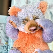 Куклы и игрушки handmade. Livemaster - original item Teddy Bear Lavender and Peach cupcake collectible author`s bear. Handmade.