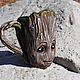 Заказать Кружка "Groot". Татьяна (Авторская керамика). Ярмарка Мастеров. . Кружки и чашки Фото №3