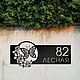 Address plate made of metal 'Butterfly', Signs1, Ivanovo,  Фото №1