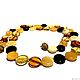 Order Beads from natural amber 'Tablets'. Amber_shop39. Livemaster. . Necklace Фото №3