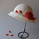 Дамская шляпка "Лепестки розы". Шляпы. Fiona. Ярмарка Мастеров.  Фото №5