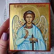Картины и панно handmade. Livemaster - original item The Holy Guardian Angel.Hand painted icon on gold. Handmade.