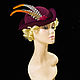 Mini Tricorn Cherry. Hats1. Novozhilova Hats. Online shopping on My Livemaster.  Фото №2