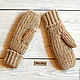 Knitted alpaca mittens. Mittens. marishino. My Livemaster. Фото №5