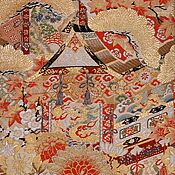 Винтаж: Кимоно-хаори шелк; винтаж Япония