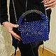 Жемчужная сумка из кубических  бусин. Классическая сумка. GALA-CRYSTAI-BAGS - сумки из бусин. Ярмарка Мастеров.  Фото №5