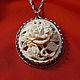 Order Rose - carved pendant on a silver chain. NGS Masters. Livemaster. . Pendants Фото №3