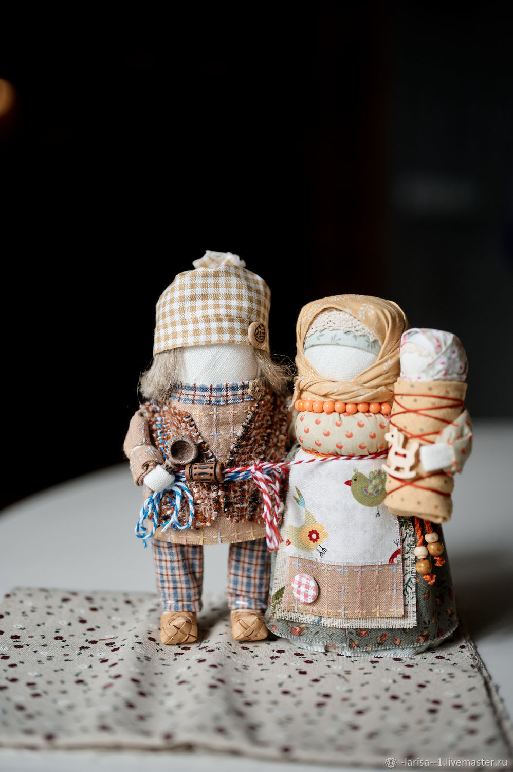 Семья «Совет да любовь» народные куклы, Народная кукла, Обухово,  Фото №1