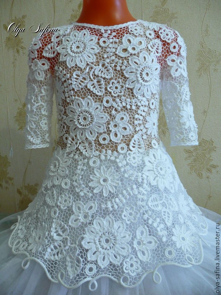 Свадебное платье из ирландского кружева