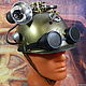 Шлем + гогглы в стиле стимпанк "Moto Helmet Steampunk". Атрибутика субкультур. Neformal-World (Alexander Rusanov). Ярмарка Мастеров.  Фото №5