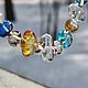 Короткие бусы Солнечные. Лэмпворк. Чокер. Огненные бусины JG - jewelry Glass. Интернет-магазин Ярмарка Мастеров.  Фото №2