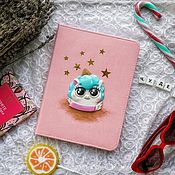 Канцелярские товары handmade. Livemaster - original item Pink notebook with a unicorn. Handmade.