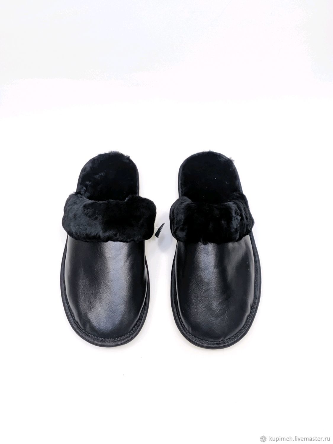 Men's Slippers made of genuine leather (PREMIUM ), Slippers, Nalchik,  Фото №1
