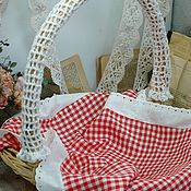 Для дома и интерьера handmade. Livemaster - original item Basket made of vine with a cover for kitchen, needlework, Easter. Handmade.