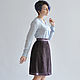 Falda violeta de ancho.el de géneros de punto con lurex, Skirts, Novosibirsk,  Фото №1