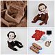 Sewing kit Teddy monkey + monkey pattern, Materials for dolls and toys, Voskresensk,  Фото №1