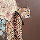Интерьерная картина "Леопард". Картины. Елена Интерьерный художник. Ярмарка Мастеров.  Фото №15