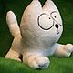 Simon’s Cat Кот Саймона  Белый кот мягкая игрушка. Мягкие игрушки. Галина Додонова. Интернет-магазин Ярмарка Мастеров.  Фото №2