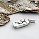 Order Support, care, love Amulet with rune Gebo pendant silver amulet. Norse Rune Amulet. Livemaster. . Amulet Фото №3