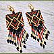 Заказать Серьги из бисера ЭТНО. Tocco alla mode. Ярмарка Мастеров. . Серьги классические Фото №3