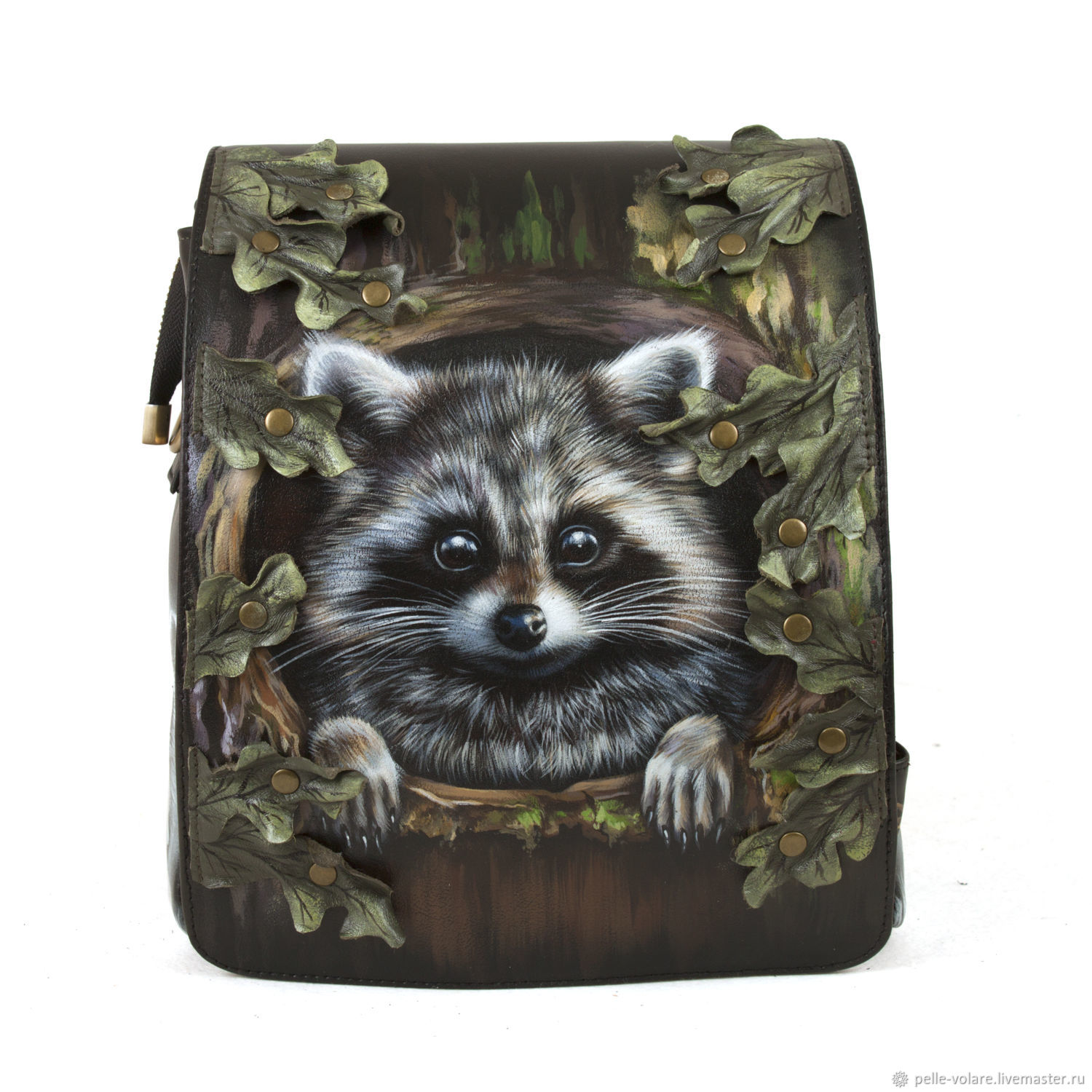 Women's bag-backpack ' Raccoon in the hollow', Backpacks, St. Petersburg,  Фото №1