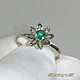 Ring 'Sun-emerald' gold 585, natural emerald. VIDEO. Rings. MaksimJewelryStudio. My Livemaster. Фото №4