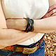Order Leather bracelet 'Basket Black Olive Binding 3i2'. schwanzchen. Livemaster. . Braided bracelet Фото №3