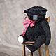 Тедди мишка, Black bear, teddy bear,. Мишки Тедди. Teddy bears by Olga handmade xelga_grakova. Ярмарка Мастеров.  Фото №6