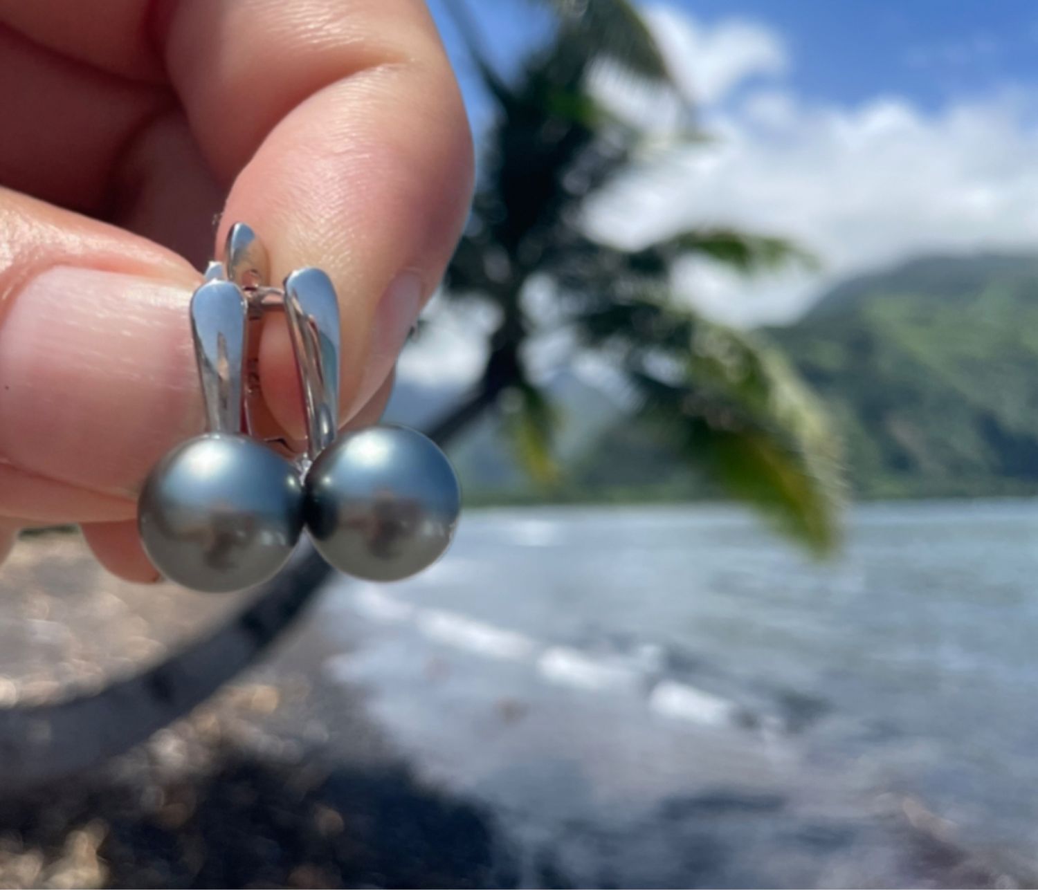 Черный жемчуг Таити серьги купить в интернет-магазине Ярмарка Мастеров ...