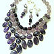 Necklace 'Amethyst placers' and earrings made of amethyst beads. Necklace. Dorida's Gems (Dorida-s-gems). My Livemaster. Фото №6