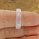17 R-R Ring White translucent chalcedony (nkbphh172). Rings. Selberiya shop. Online shopping on My Livemaster.  Фото №2