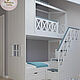 Двухъярусная кровать с лестницей комодом, Мебель для детской, Москва,  Фото №1