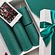 Подарочный набор свечей из вощины «Изумруд». Свечи. JULIET CANDLES BOUTIQUE (juliet-candles). Интернет-магазин Ярмарка Мастеров.  Фото №2