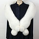 Luxurious fur scarf boa fur Finnish white Fox. Collars. Mishan (mishan). My Livemaster. Фото №6