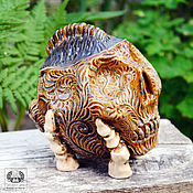 Посуда handmade. Livemaster - original item Ceramic skull box 