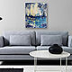 Abstract painting in blue tones in the office. Pictures. larisa-chigirina (larisa-chigirina). My Livemaster. Фото №6
