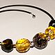 Order Amber choker necklace faceted balls with inclusions. podaro4ek22. Livemaster. . Chokers Фото №3