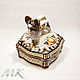 Papillon box Tricolor. Figurines. Moscow Kerry (porcelaindogs). My Livemaster. Фото №5