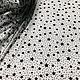 Сетка с флоком "Звёзды", цвет чёрный. Ткани. Любимые ткани (кружево, свадебные, вечерние ткани). Интернет-магазин Ярмарка Мастеров.  Фото №2