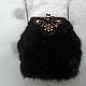 Handbag made of mink fur Magic night. Classic Bag. Olga Popova. My Livemaster. Фото №5