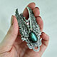 Silver pendant 'angel' with wings Labradorite, Labrador. Pendant. Shard Noir - handmade jewelry. My Livemaster. Фото №6