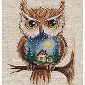 Материалы для творчества handmade. Livemaster - original item Aries Embroidery Kit Moonlight Night 1368. Handmade.