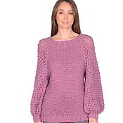 Одежда handmade. Livemaster - original item Sweater with patterned sleeves. Handmade.