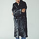 Mens Black Fur Coat. Mens outerwear. Forestfox. Family Fur Atelier. Online shopping on My Livemaster.  Фото №2