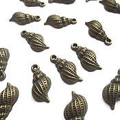 Материалы для творчества handmade. Livemaster - original item Bronze Shell pendant 28951231 metal fittings. Handmade.